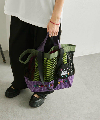 KEN NAKAYAMA×ear 聯名網眼托特包