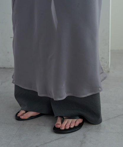 歐根紗吊帶連衣裙
