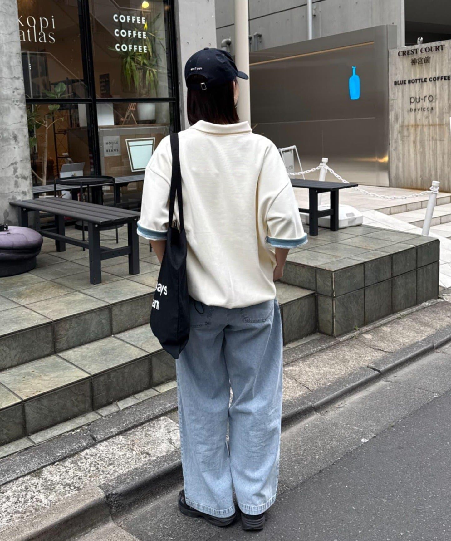 中性涼感印花華夫格POLO衫