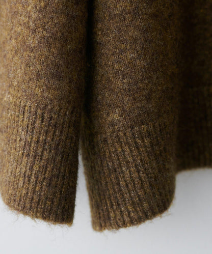 LARUTA 雜色有領開口領針織上衣