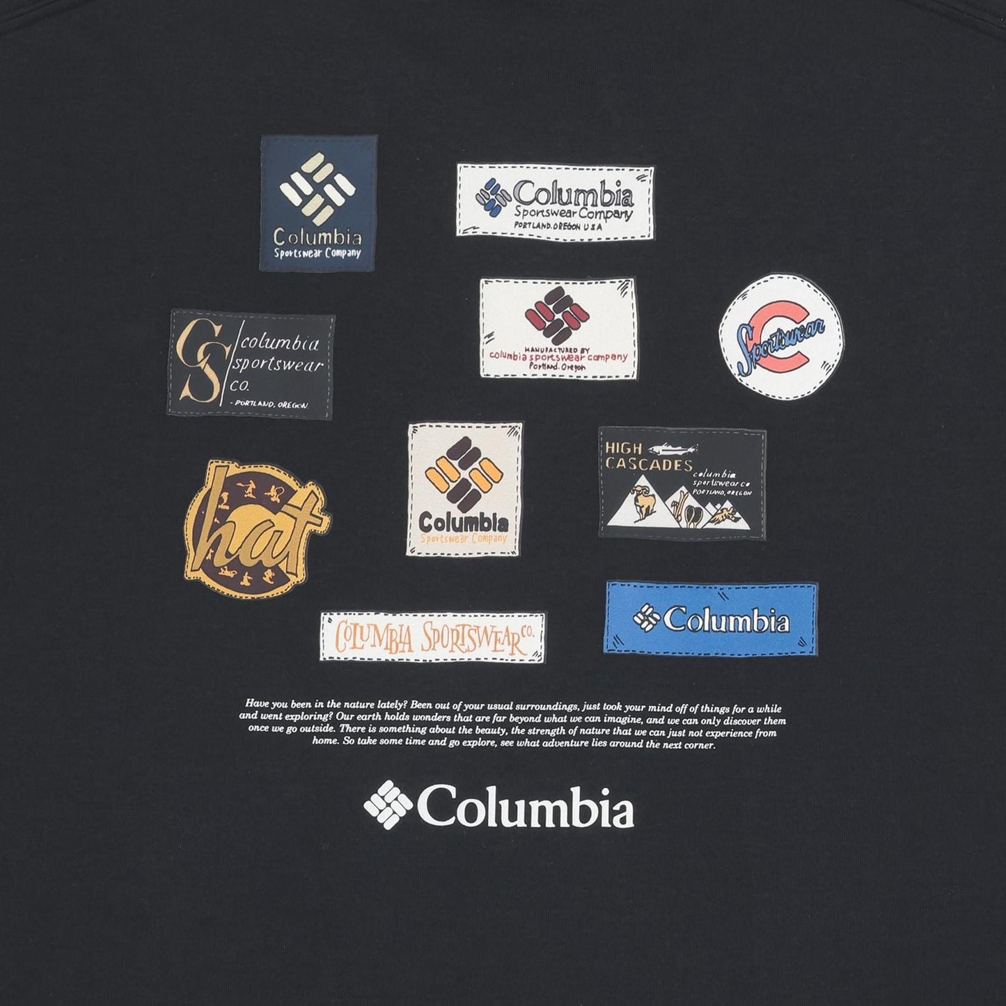 親子款 Columbia Dad印花圖案 短袖T恤