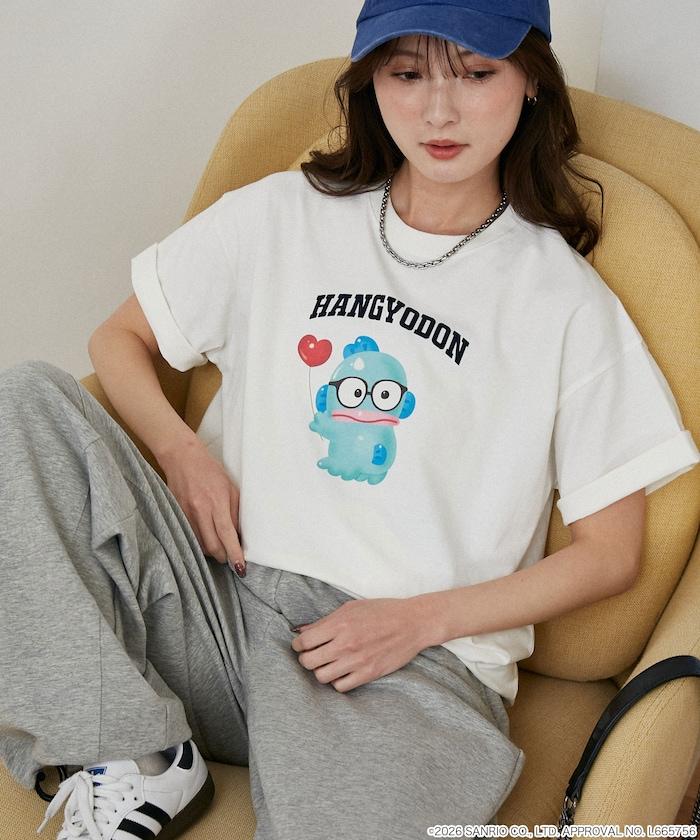 SANRIO CHARACTERS（三麗歐） 眼鏡學院風印花T恤