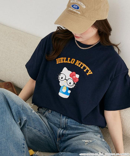 SANRIO CHARACTERS（三麗歐） 眼鏡學院風印花T恤