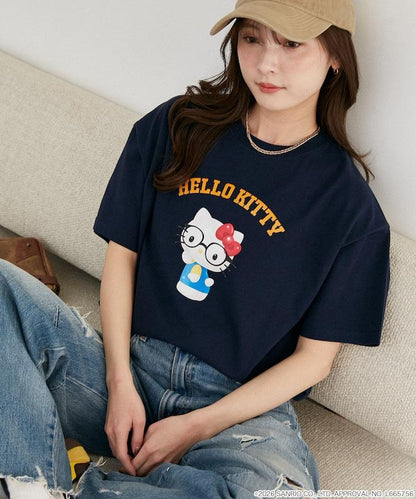 SANRIO CHARACTERS（三麗歐） 眼鏡學院風印花T恤