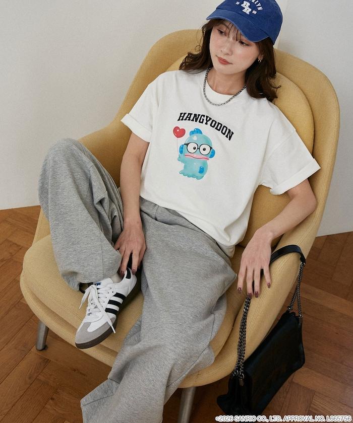 SANRIO CHARACTERS（三麗歐） 眼鏡學院風印花T恤