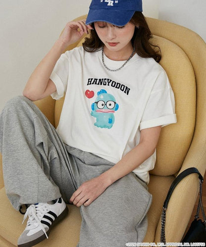 SANRIO CHARACTERS（三麗歐） 眼鏡學院風印花T恤
