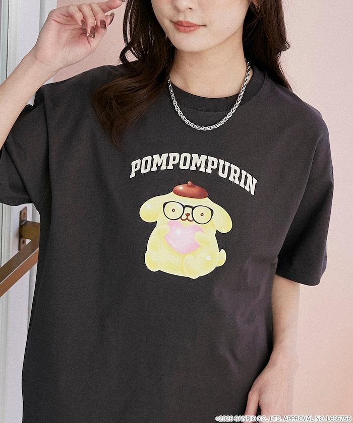 SANRIO CHARACTERS（三麗歐） 眼鏡學院風印花T恤
