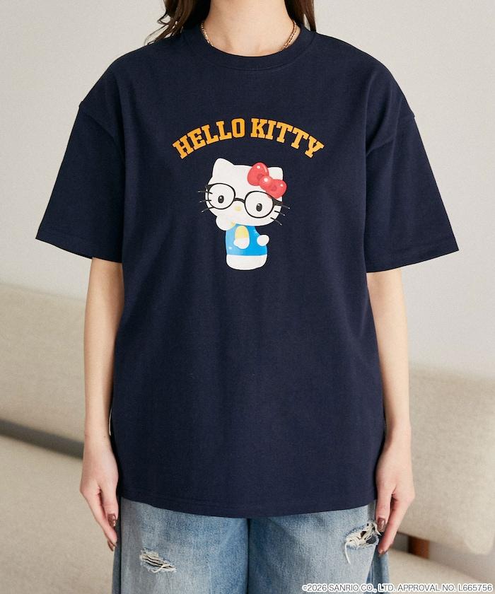 SANRIO CHARACTERS（三麗歐） 眼鏡學院風印花T恤