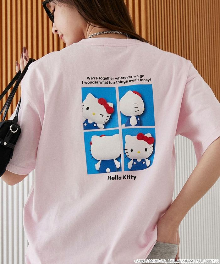 HELLO KITTY（凱蒂貓） ID Photo風背部印花T恤