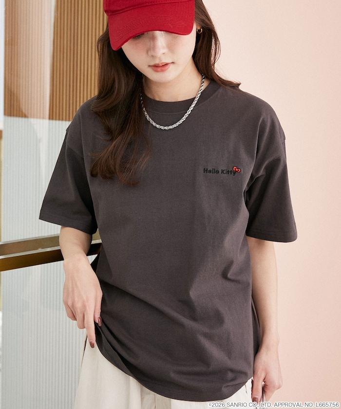 HELLO KITTY（凱蒂貓） ID Photo風背部印花T恤
