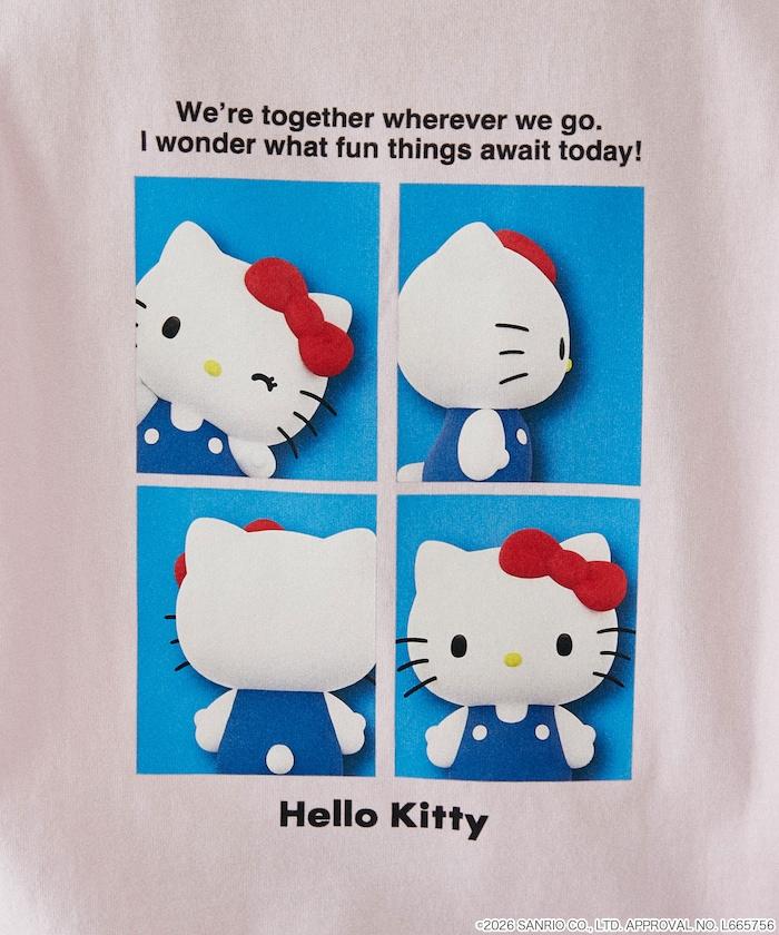 HELLO KITTY（凱蒂貓） ID Photo風背部印花T恤