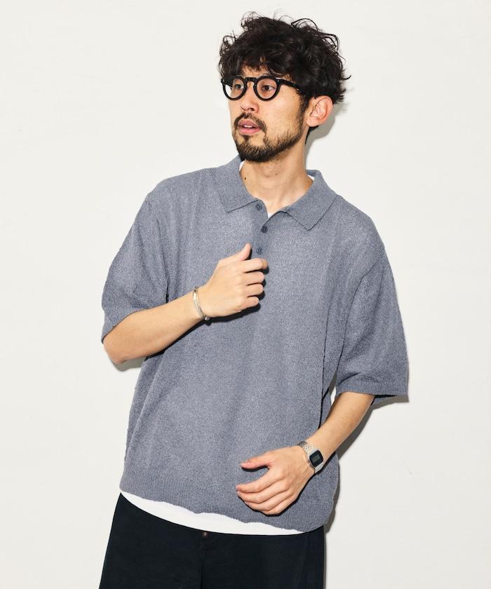 乾爽觸感 圈圈紗 針織POLO衫