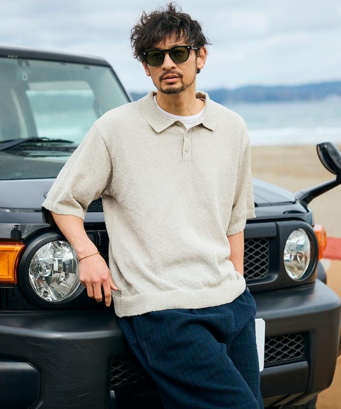 乾爽觸感 圈圈紗 針織POLO衫