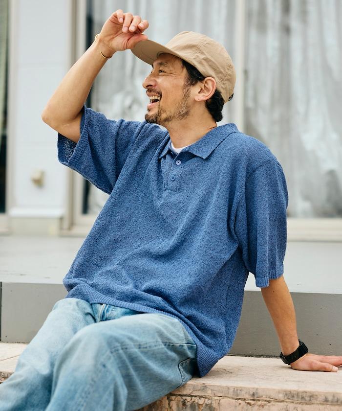 乾爽觸感 圈圈紗 針織POLO衫
