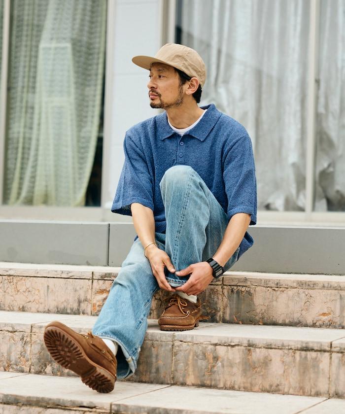 乾爽觸感 圈圈紗 針織POLO衫