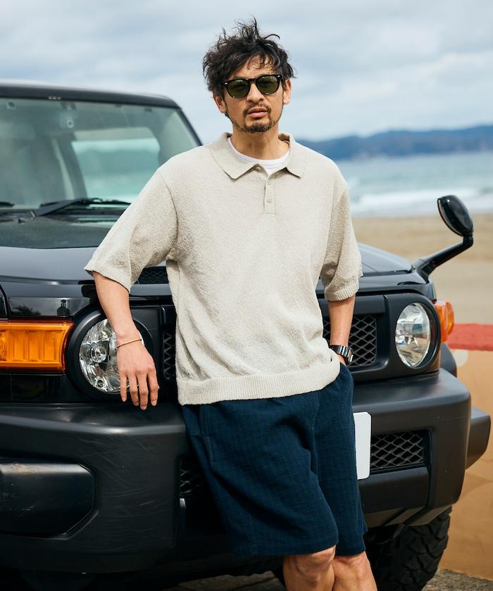 乾爽觸感 圈圈紗 針織POLO衫