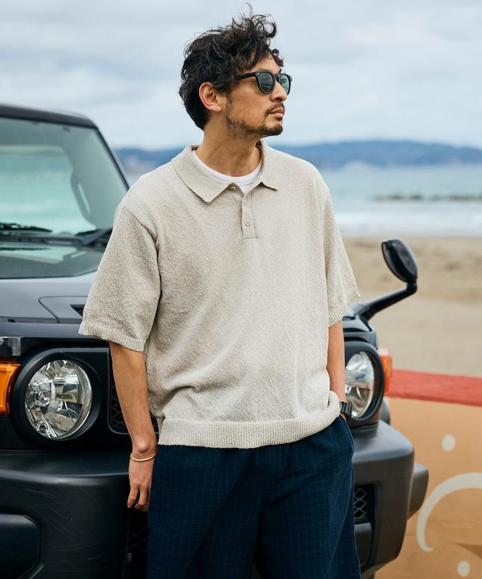 乾爽觸感 圈圈紗 針織POLO衫
