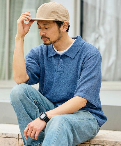 乾爽觸感 圈圈紗 針織POLO衫