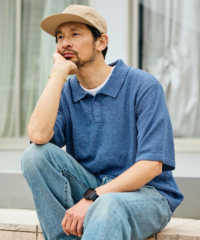 乾爽觸感 圈圈紗 針織POLO衫