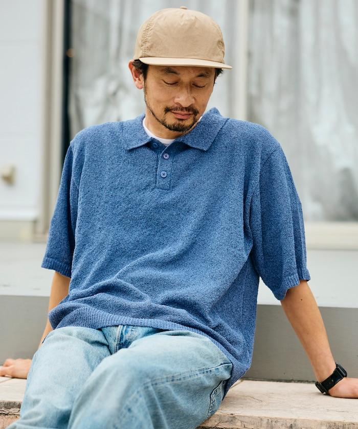 乾爽觸感 圈圈紗 針織POLO衫