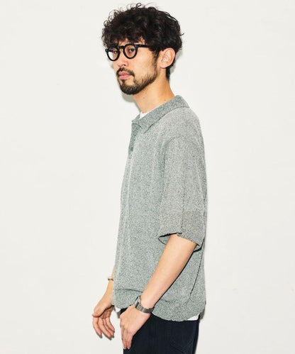 乾爽觸感 圈圈紗 針織POLO衫