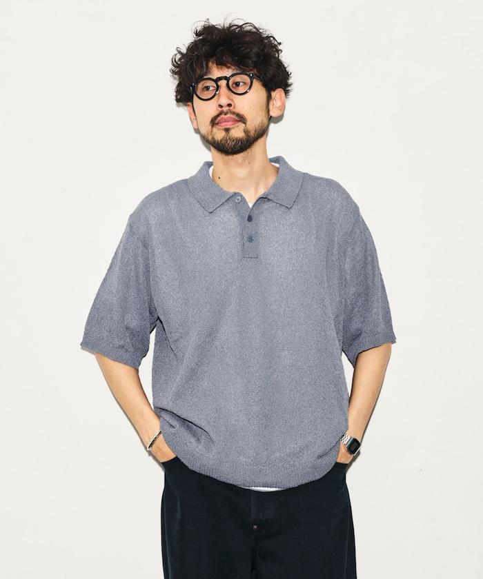 乾爽觸感 圈圈紗 針織POLO衫