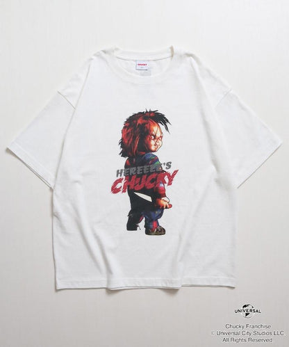 Child's Play/チャイルド・プレイ（鬼娃回魂） 寬鬆版印花圓領T恤 HEREEEE’S