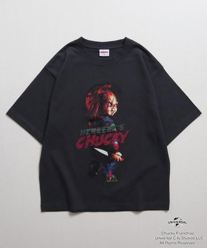 Child's Play/チャイルド・プレイ（鬼娃回魂） 寬鬆版印花圓領T恤 HEREEEE’S