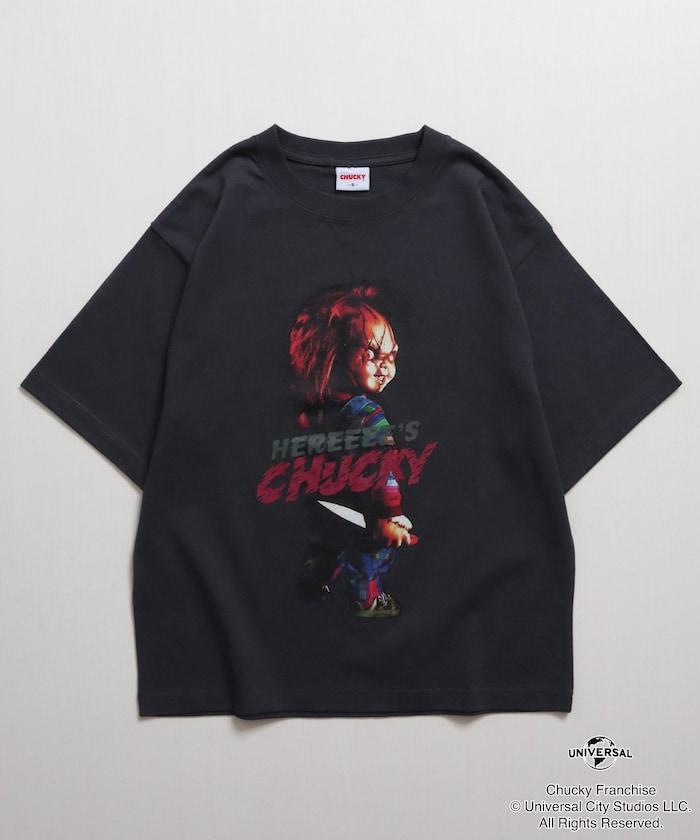 Child's Play/チャイルド・プレイ（鬼娃回魂） 寬鬆版印花圓領T恤 HEREEEE’S