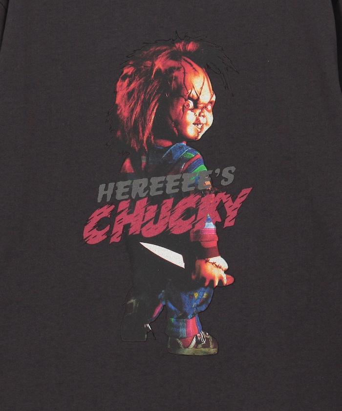 Child's Play/チャイルド・プレイ（鬼娃回魂） 寬鬆版印花圓領T恤 HEREEEE’S