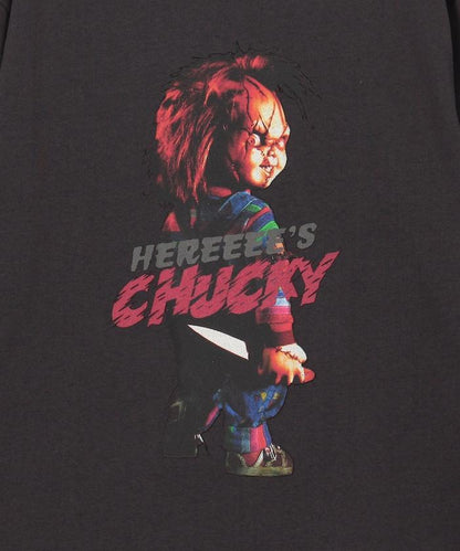 Child's Play/チャイルド・プレイ（鬼娃回魂） 寬鬆版印花圓領T恤 HEREEEE’S