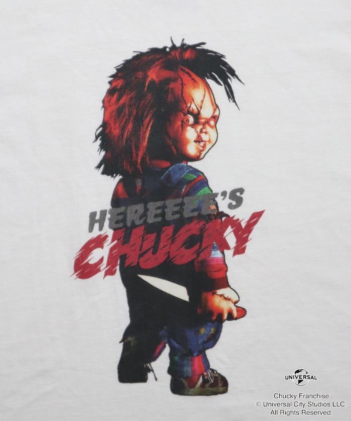 Child's Play/チャイルド・プレイ（鬼娃回魂） 寬鬆版印花圓領T恤 HEREEEE’S
