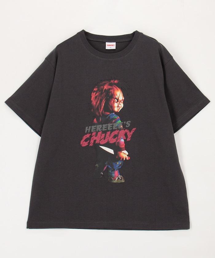 Child's Play/チャイルド・プレイ（鬼娃回魂） 寬鬆版印花圓領T恤 HEREEEE’S