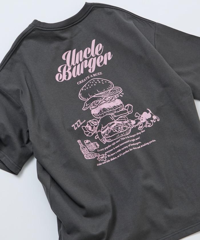 寬鬆廓形 背部印花 圓領 Uncle Burger T恤