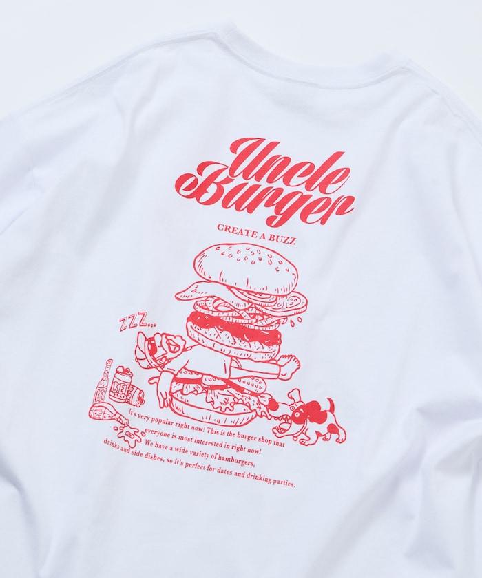 寬鬆廓形 背部印花 圓領 Uncle Burger T恤