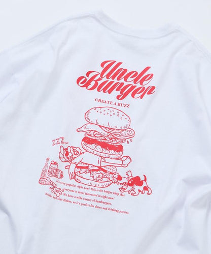 寬鬆廓形 背部印花 圓領 Uncle Burger T恤