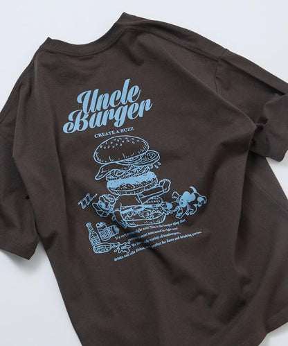 寬鬆廓形 背部印花 圓領 Uncle Burger T恤