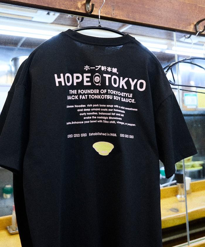 ホープ軒本舗×FREAK'S STORE 聯名 寬鬆廓形 背部印花 圓領T恤