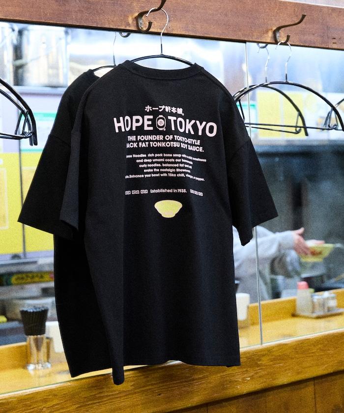 ホープ軒本舗×FREAK'S STORE 聯名 寬鬆廓形 背部印花 圓領T恤