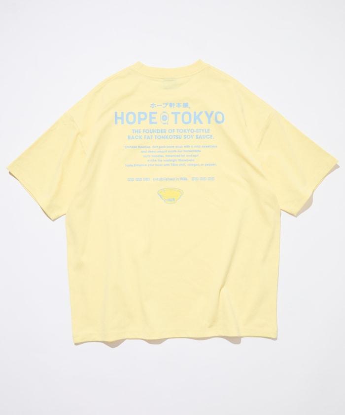 ホープ軒本舗×FREAK'S STORE 聯名 寬鬆廓形 背部印花 圓領T恤