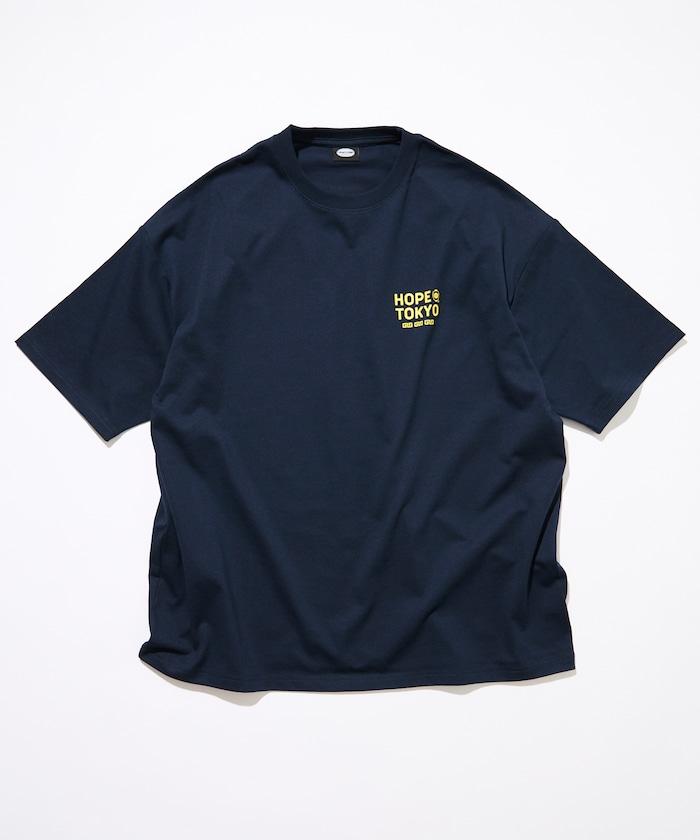 ホープ軒本舗×FREAK'S STORE 聯名 寬鬆廓形 背部印花 圓領T恤