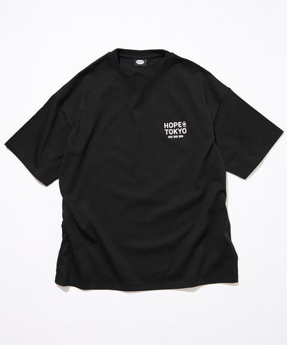ホープ軒本舗×FREAK'S STORE 聯名 寬鬆廓形 背部印花 圓領T恤