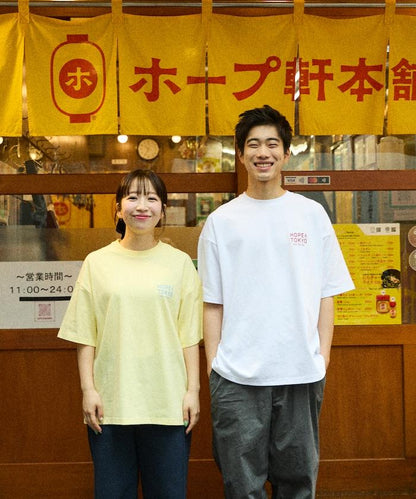 ホープ軒本舗×FREAK'S STORE 聯名 寬鬆廓形 背部印花 圓領T恤