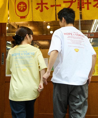 ホープ軒本舗×FREAK'S STORE 聯名 寬鬆廓形 背部印花 圓領T恤