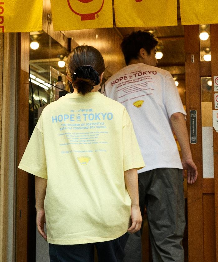 ホープ軒本舗×FREAK'S STORE 聯名 寬鬆廓形 背部印花 圓領T恤