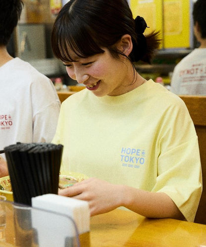 ホープ軒本舗×FREAK'S STORE 聯名 寬鬆廓形 背部印花 圓領T恤