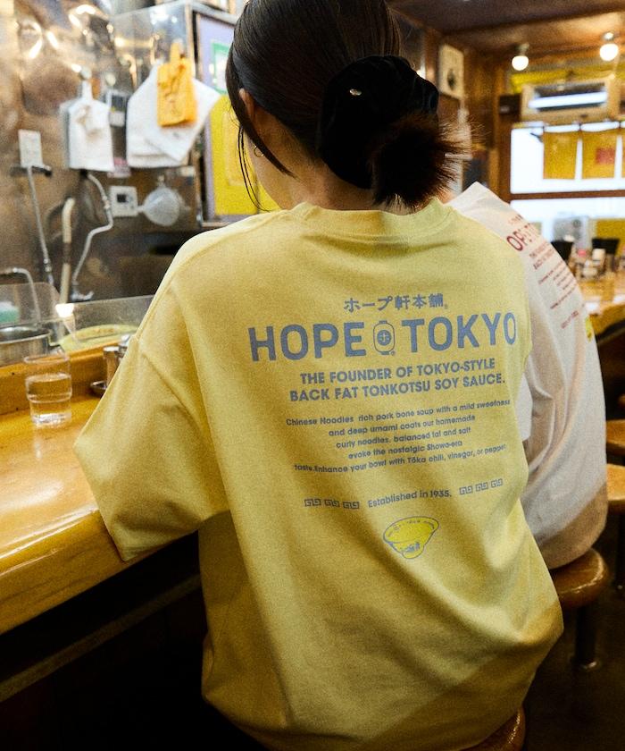 ホープ軒本舗×FREAK'S STORE 聯名 寬鬆廓形 背部印花 圓領T恤