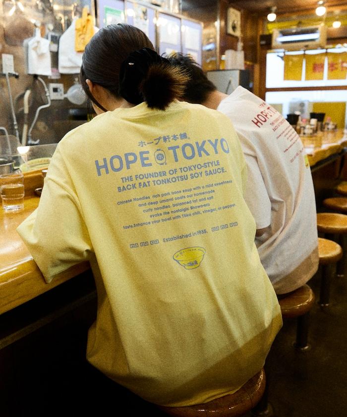 ホープ軒本舗×FREAK'S STORE 聯名 寬鬆廓形 背部印花 圓領T恤
