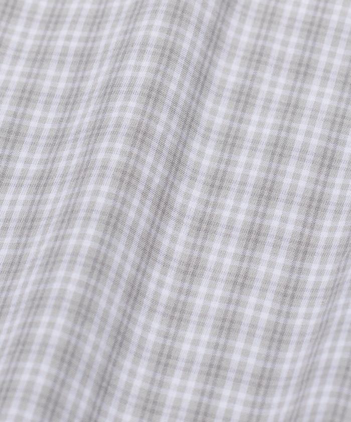寬鬆版型 條紋拼接設計 府綢面料 短袖襯衫
