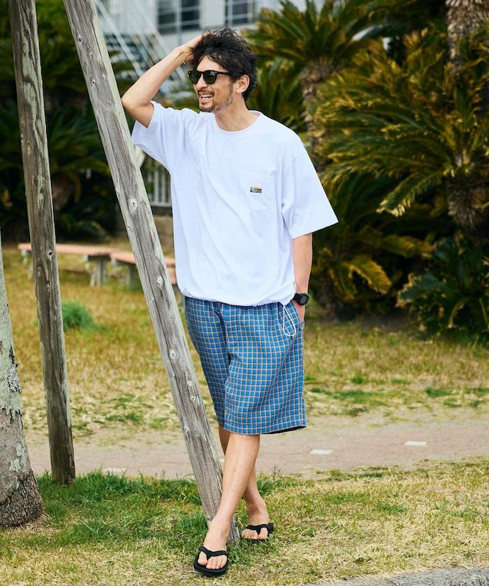格紋 AUSTRALIAN COTTON 休閒短褲